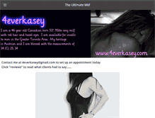 Tablet Screenshot of 4everkasey.com